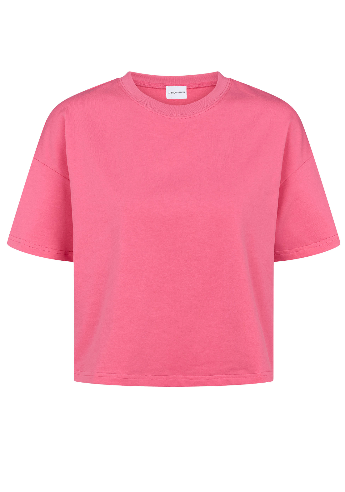 Kelly Short Boxy T-shirt Pink T-skjorter
