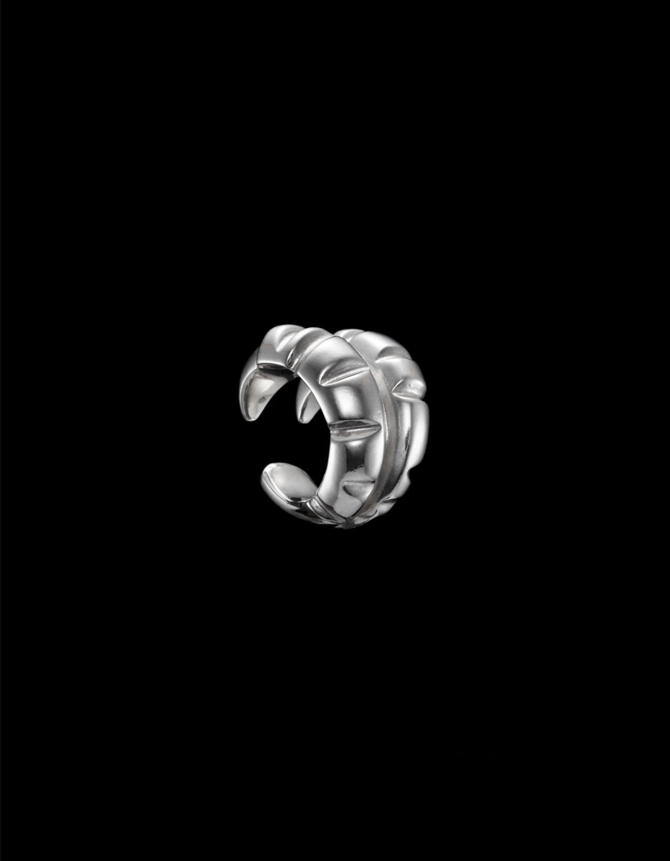 Claw Ear Cuff Silver Øredobber