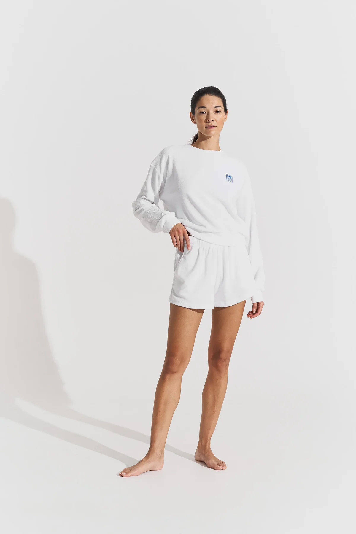 Gensere | Terry Logo Sweatshirt White