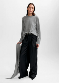 Mira Wool Cash Scarf Grey Melange Skjerf