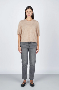 Izzie T-Shirt Camel Melange T-skjorter