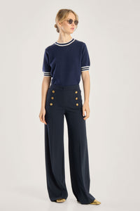 Bridget Pants Navy Blue Bukser