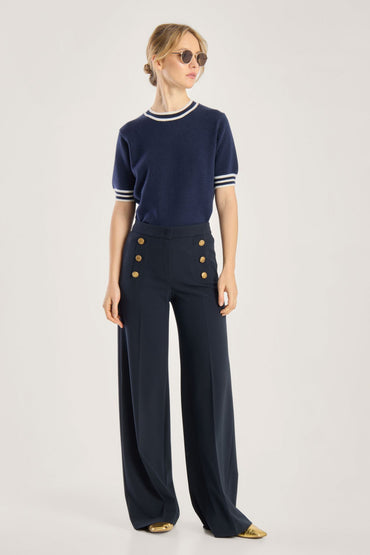 Bridget Pants Navy Blue Bukser