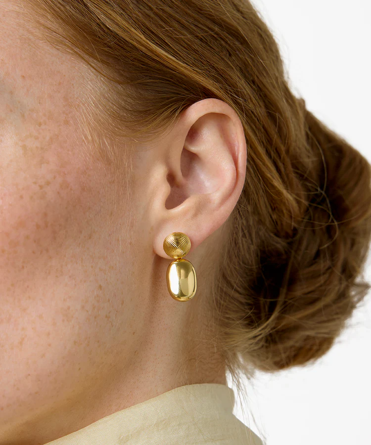 The Carla Earrings Gold Øredobber