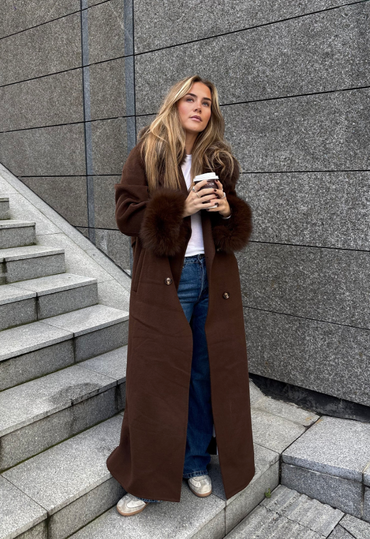 Marta Maxi Coat Brown Yttertøy