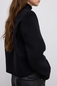 Short Curved Jacket Black Yttertøy