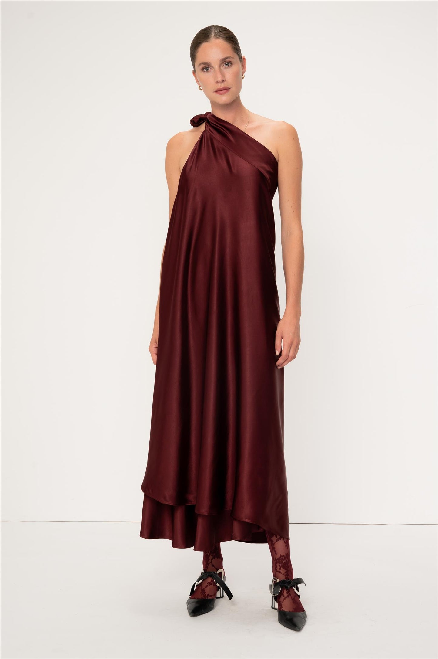 Hazel Skirt Burgundy Skjørt