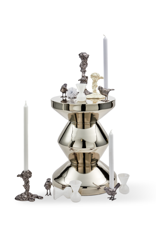 Zig Zag Metal Silver Stoler