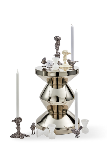 Zig Zag Metal Silver Stoler