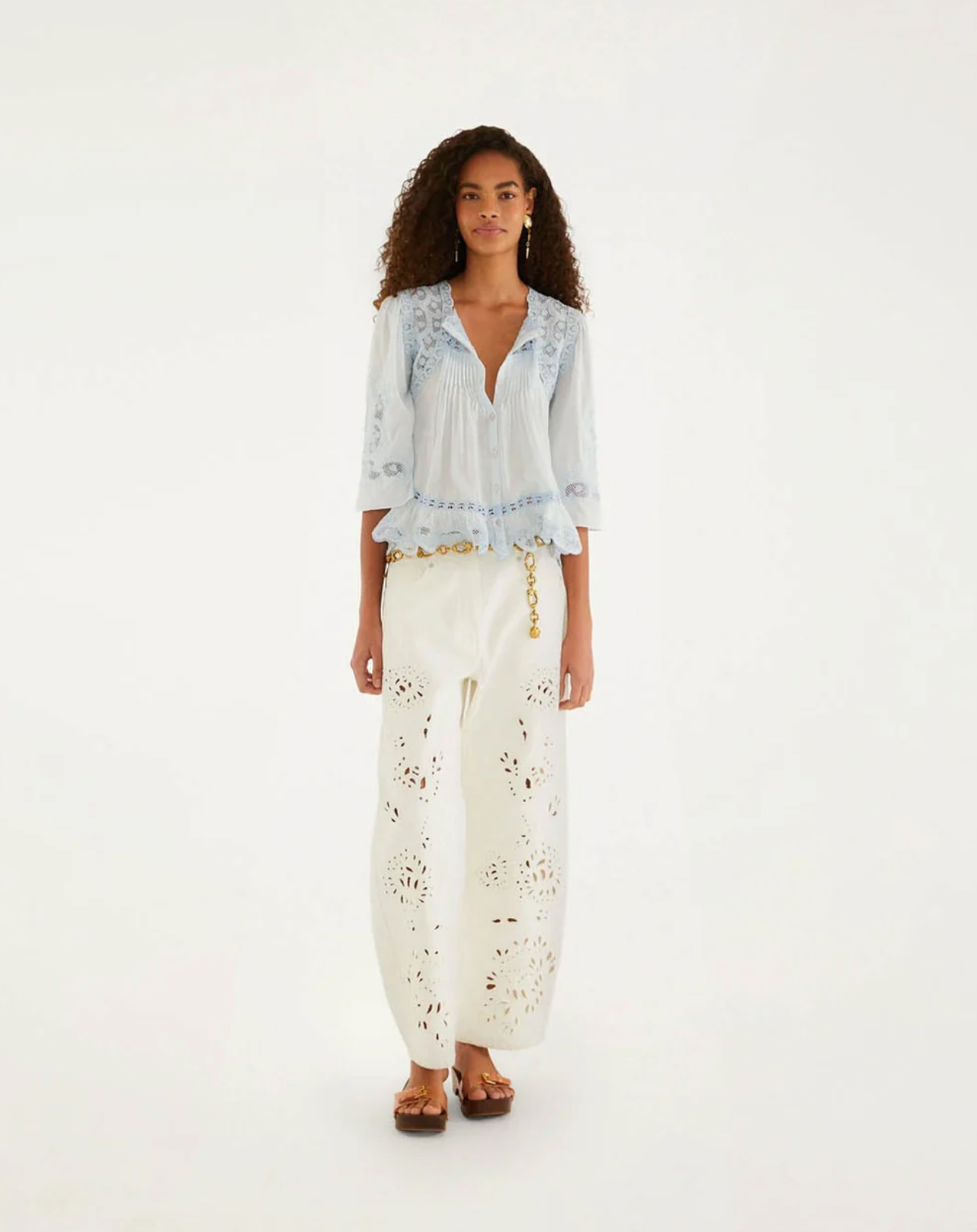 Bluser | Farm Rio Richelieu short sleeve blouse