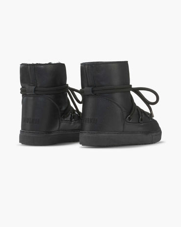 Full Leather Wedge Black Sko