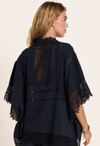 Ethereal Kimono Onyx Black Cardigans