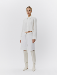 Elijah Shorts – Winter White Denim Shorts