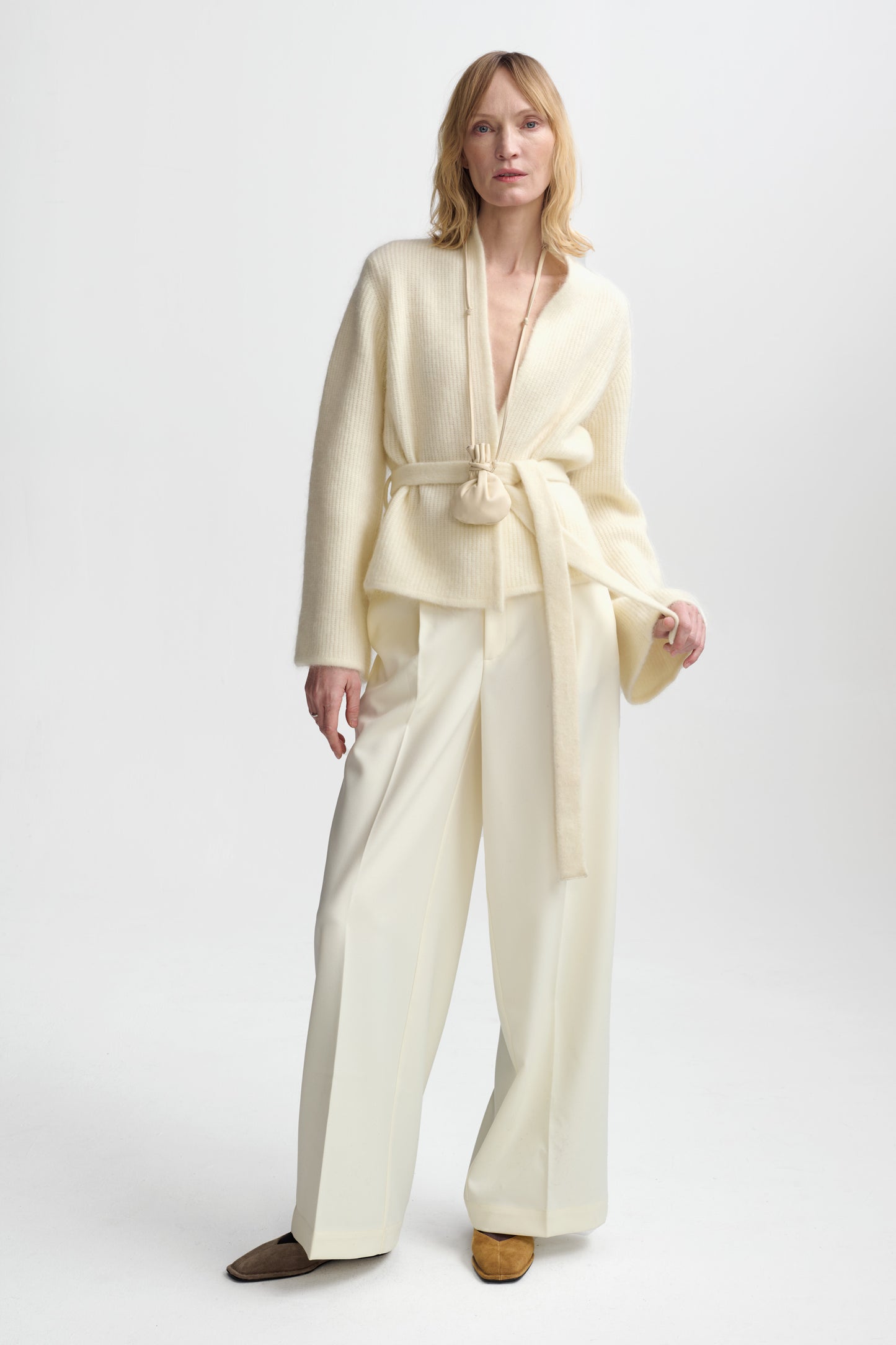 Lila Mohair Cardigan Eggshell Cardigans