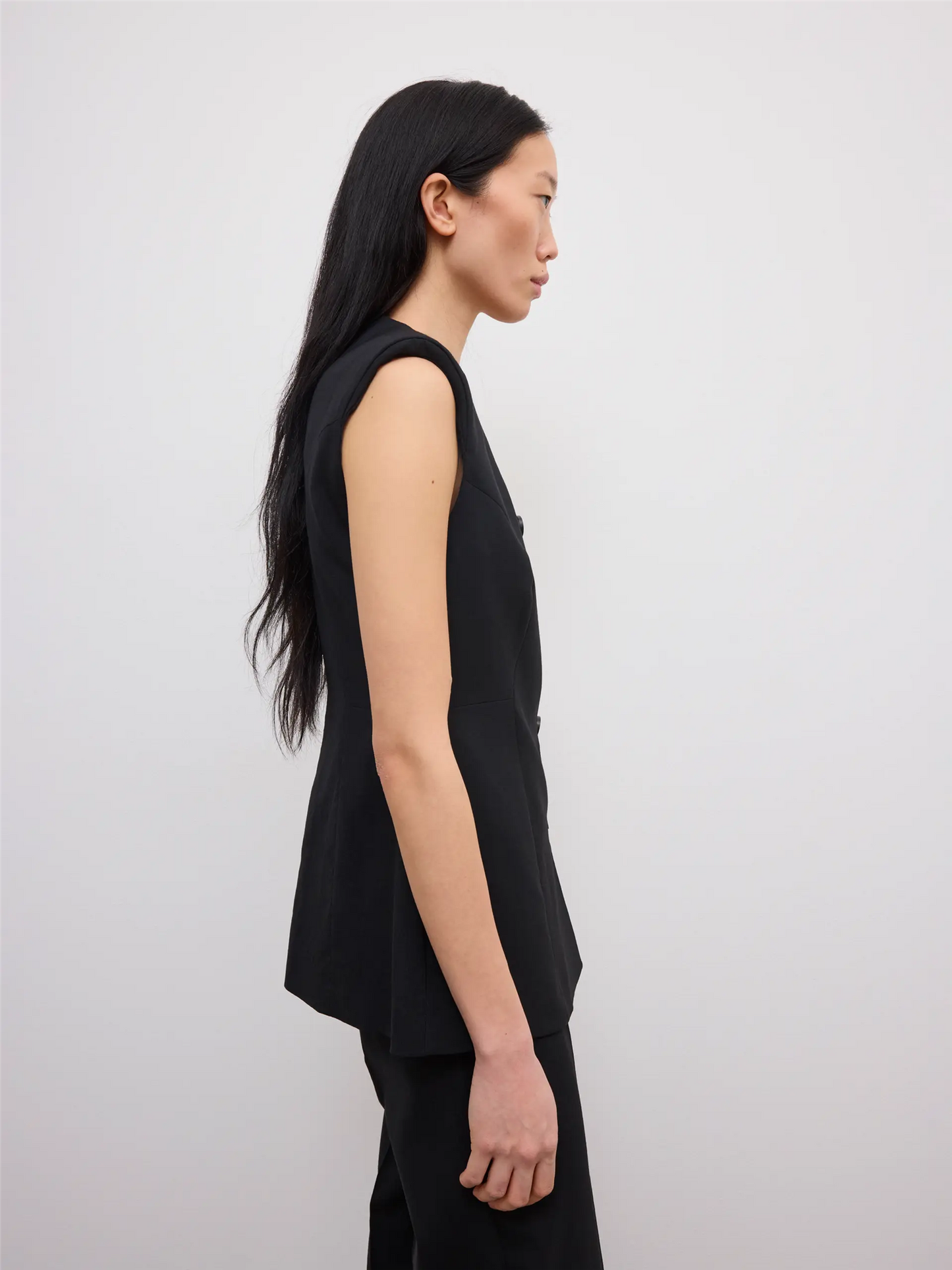 Sleeveless Blazer Black Blazere