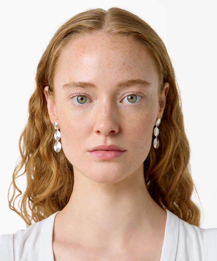 The Ruby Earrings Silver Smykker