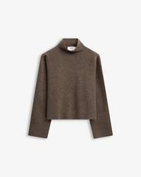 Serge Merino Sweater Brown Melange Gensere