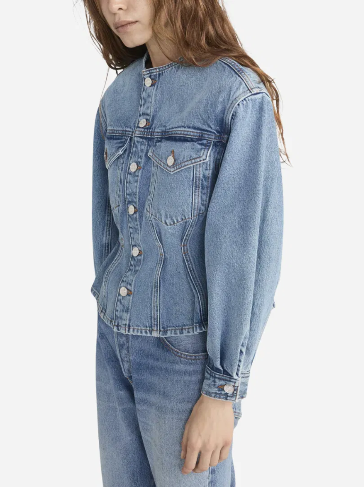 Jakker | The Nipped Collarless Jacket Umbria