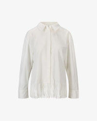 Fringe Shirt White Bluser