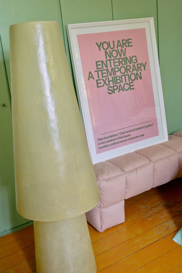 Puffy lobby bench, Blush