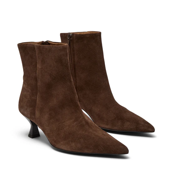Wilma Boots Brown Suede