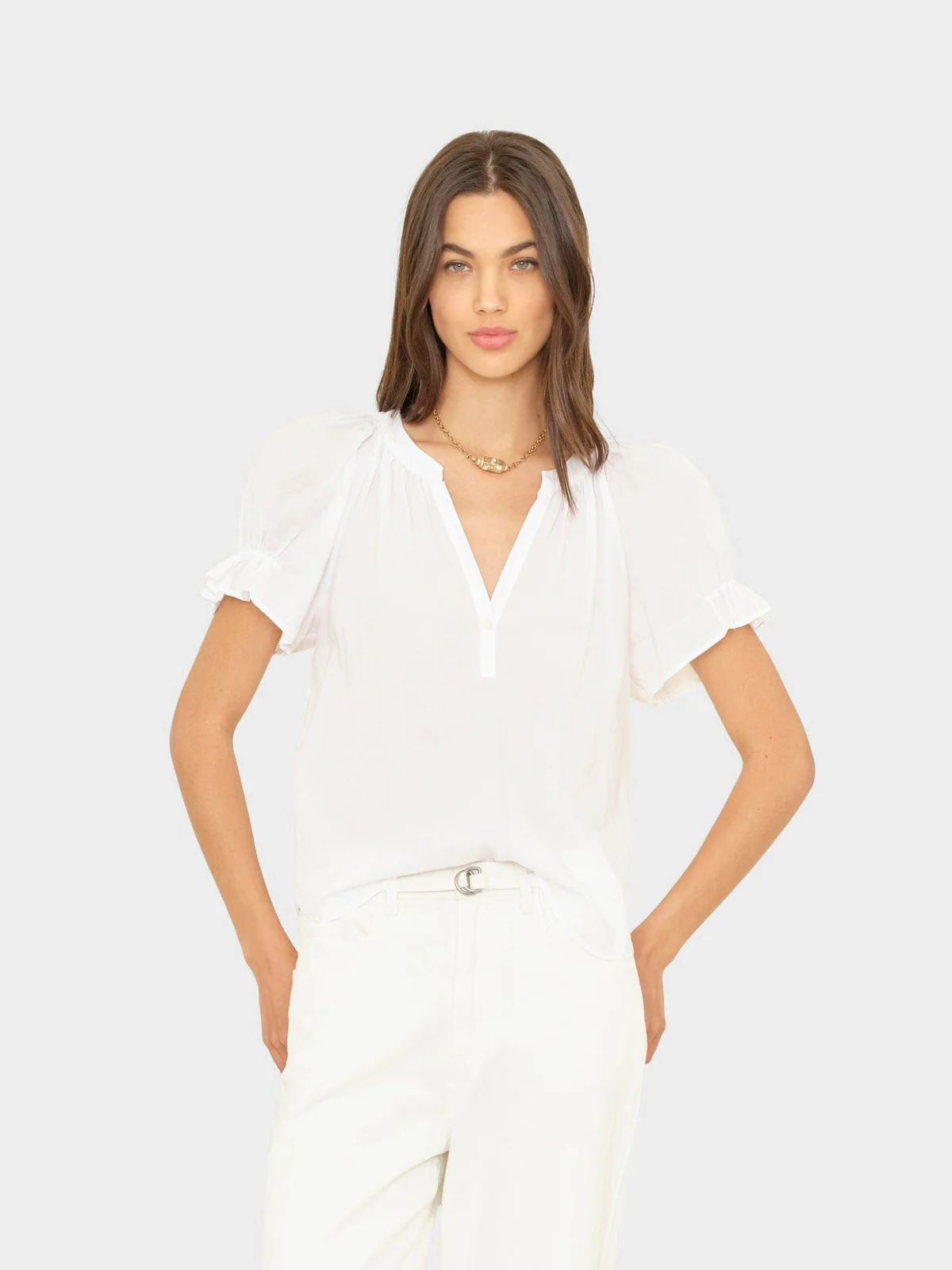 Astryde Top White Bluser