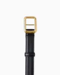 The Georgia Wide Belt Gold Solid Black Belter