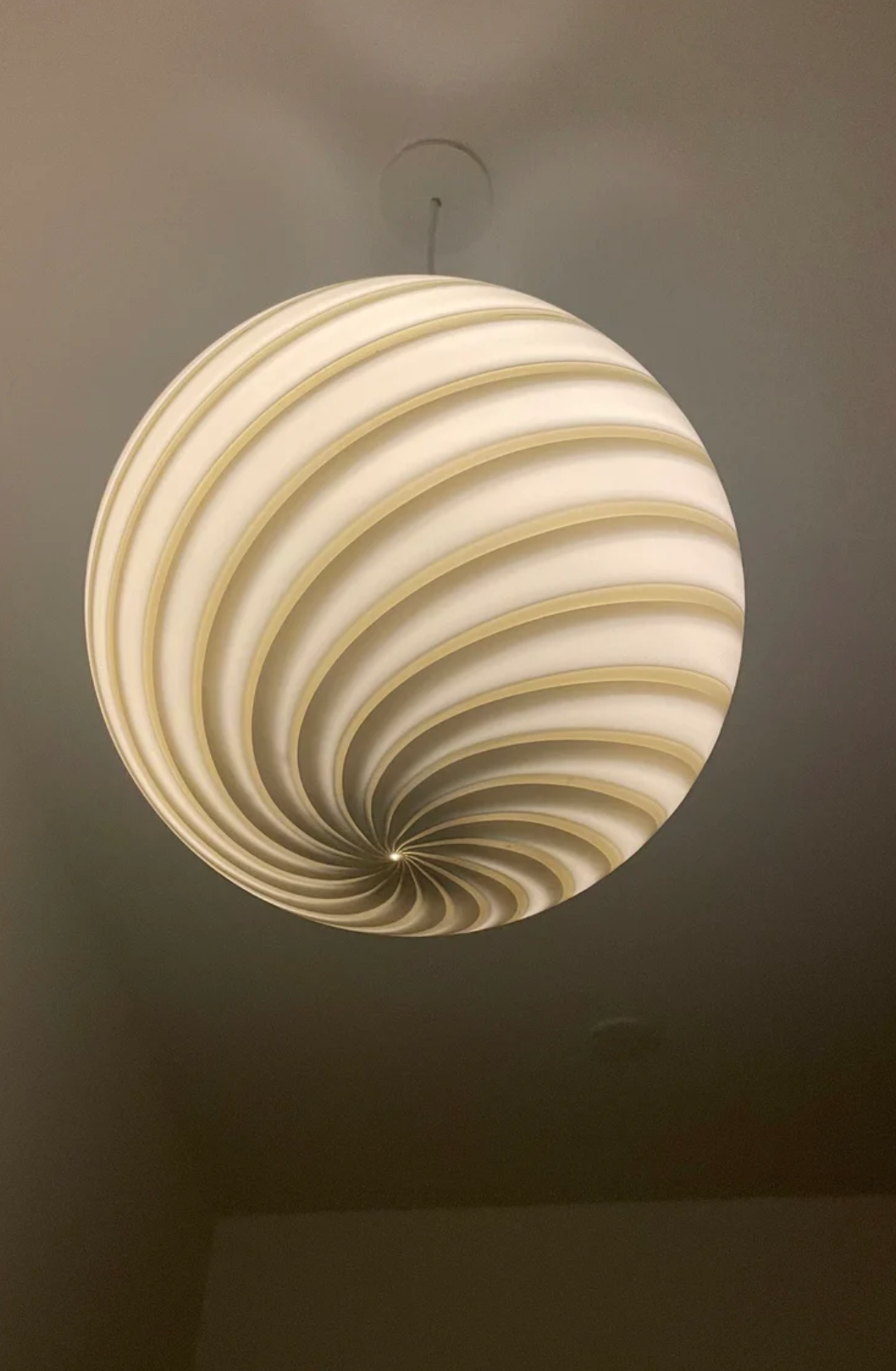 Ø30 Murano Pendel Grå Brun Lamper