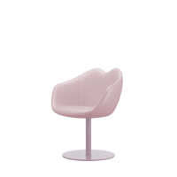 XOXO Chair Round Base Pink Leather Stoler