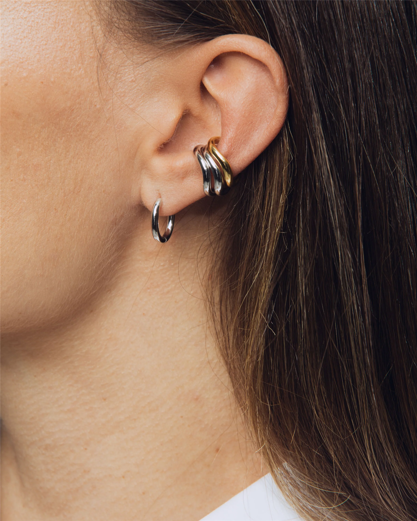 Thorn Ear Cuff Silver Øredobber