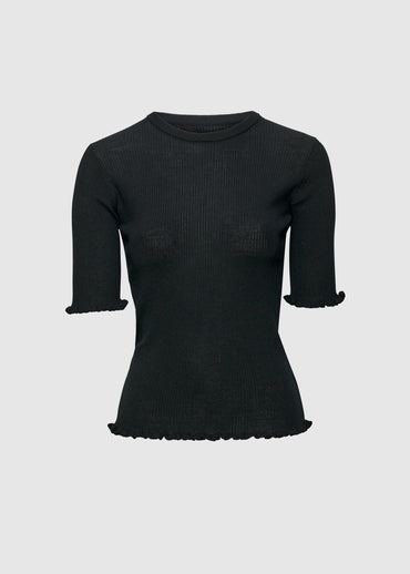 Milla Merino Knit Black T-skjorter
