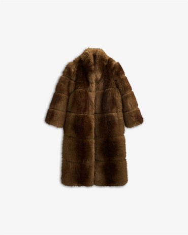 Posh Coat Dark Brown Kåper
