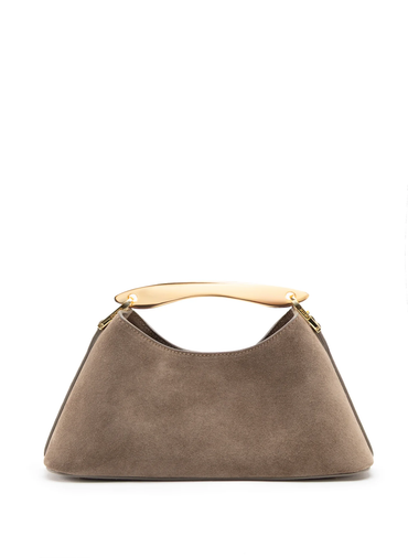 Mini Boomerang Suede Taupe Vesker
