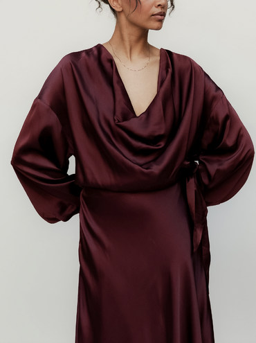 Suhail Blouse Burgundy Bluser