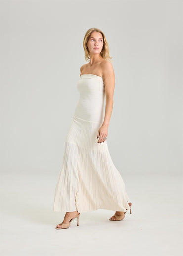 Emilie Dress Cream Kjoler