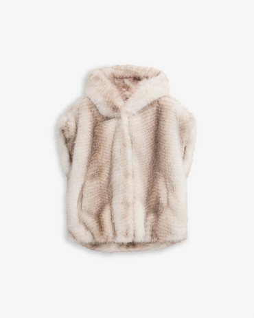 Posh Faux Fur Vest Cream Yttertøy