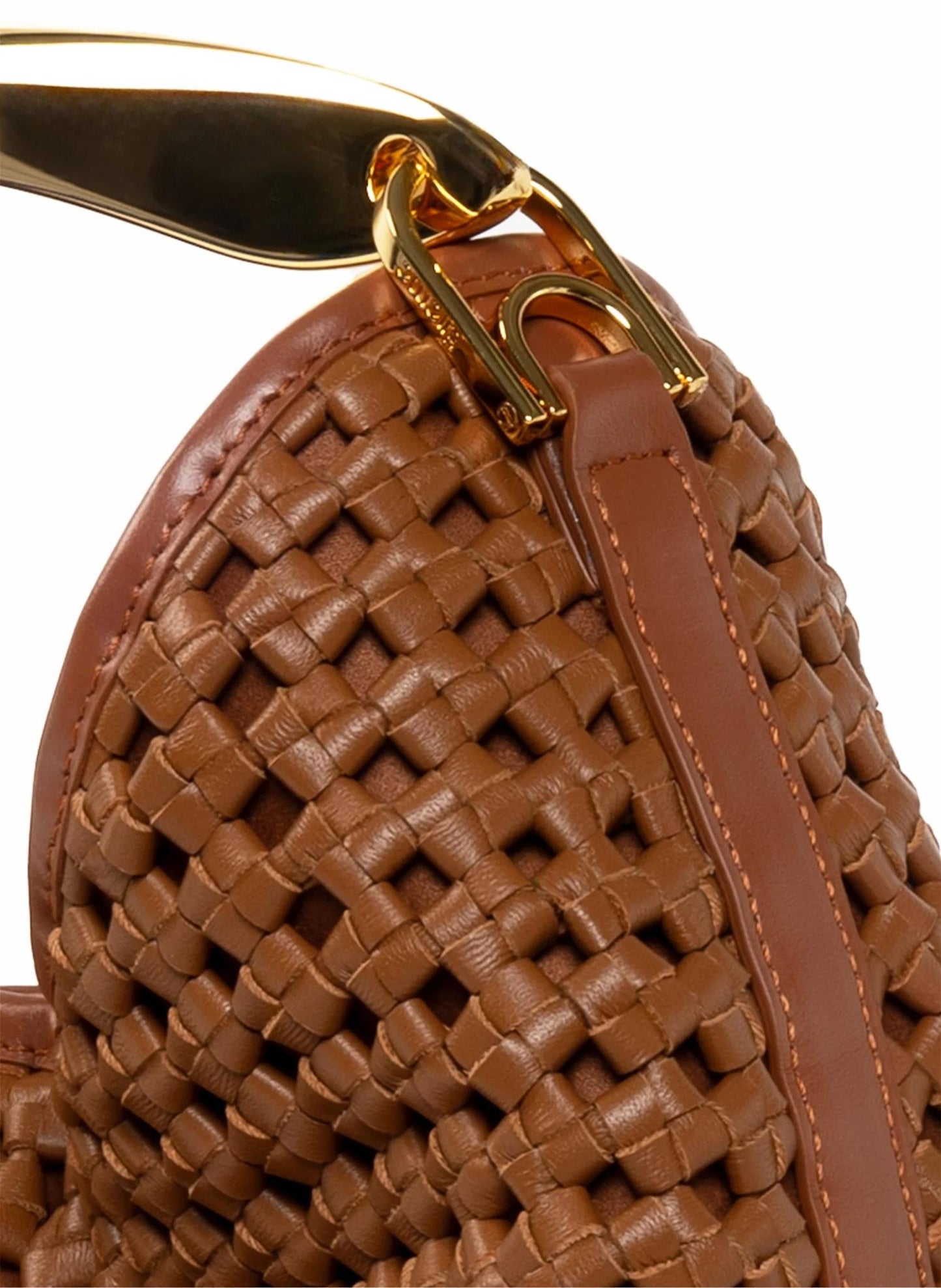 Boomerang Woven Leather Cognac Vesker