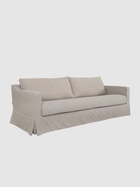 Eden Sofa 3 sits True Linen Sofa