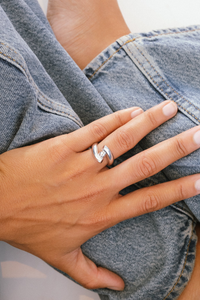 Rose Ring Slim Silver Ringer