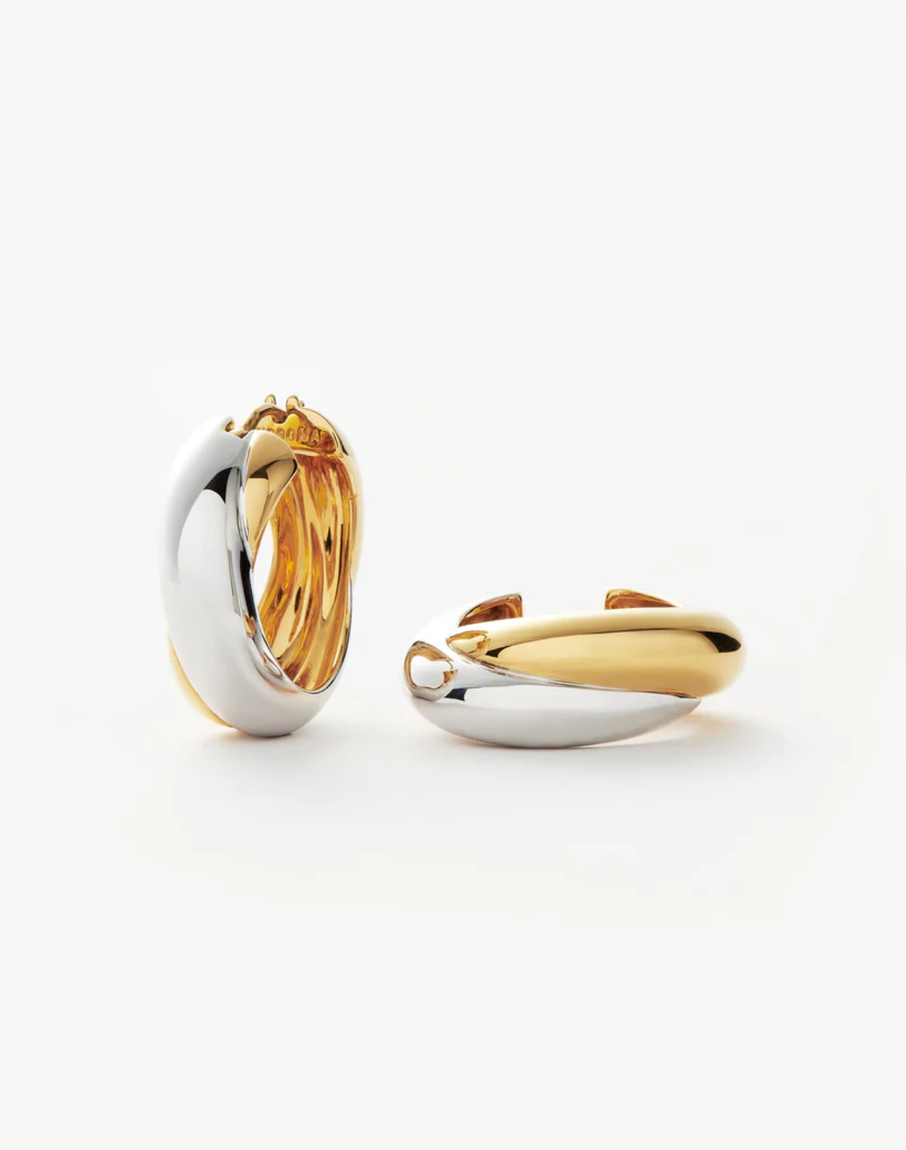Øredobber | Lucy Williams Chunky Medium Entwine Hoop Earrings
