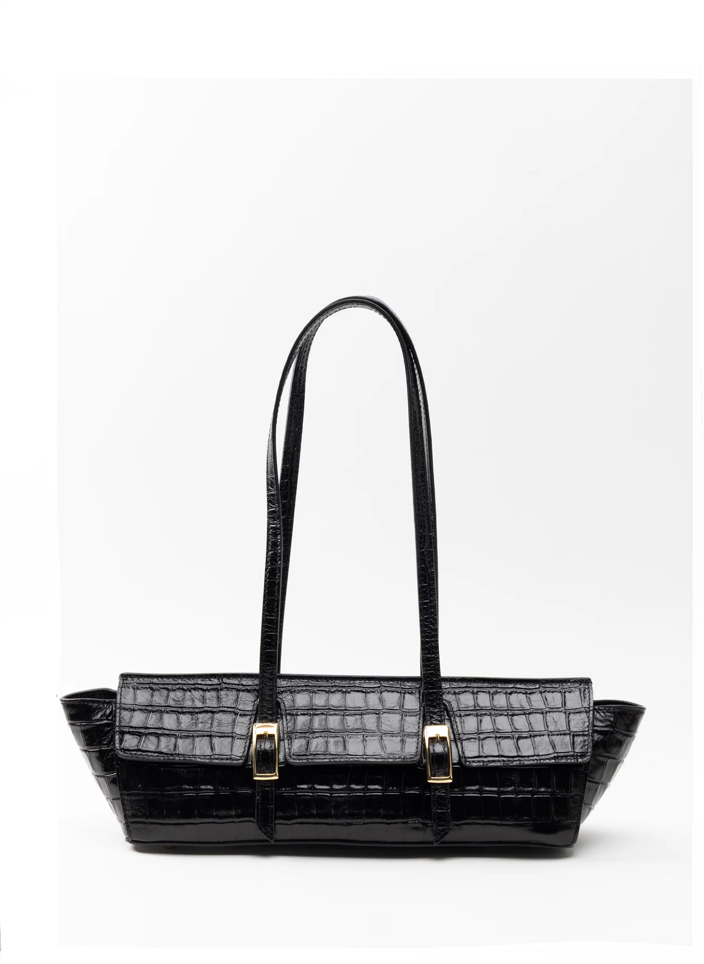 Le Bateau Croco Leather Black Vesker