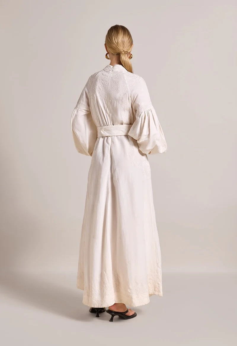 Beyonce Long Dress Antique White Kjoler