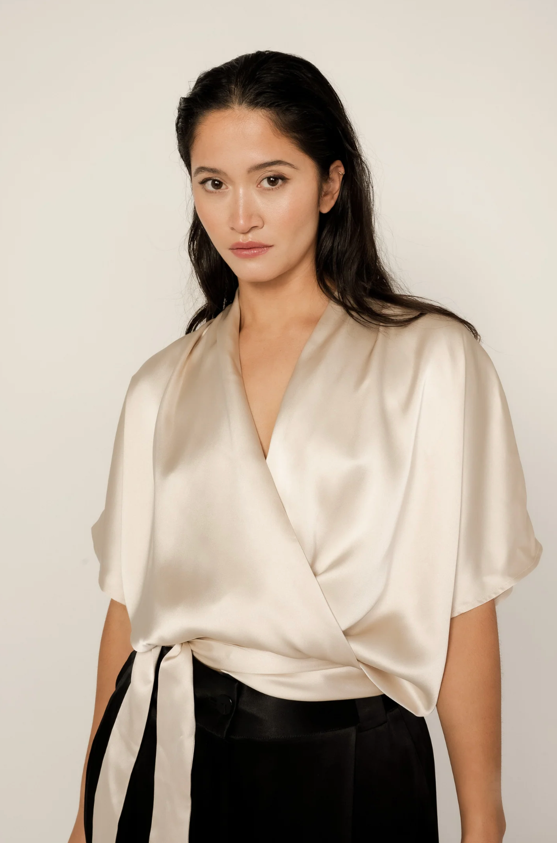 Cassia Top Champagne Bluser