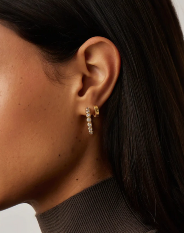 Øredobber | Tennis Medium Hoop Earrings