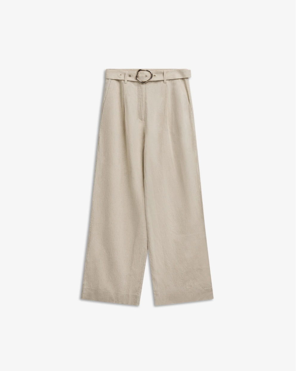 Zephyr Linen Pants Straw Bukser