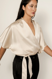 Cassia Top Champagne Bluser