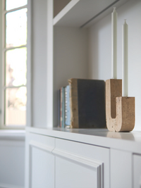 Loui Candleholder Travertine Dekor