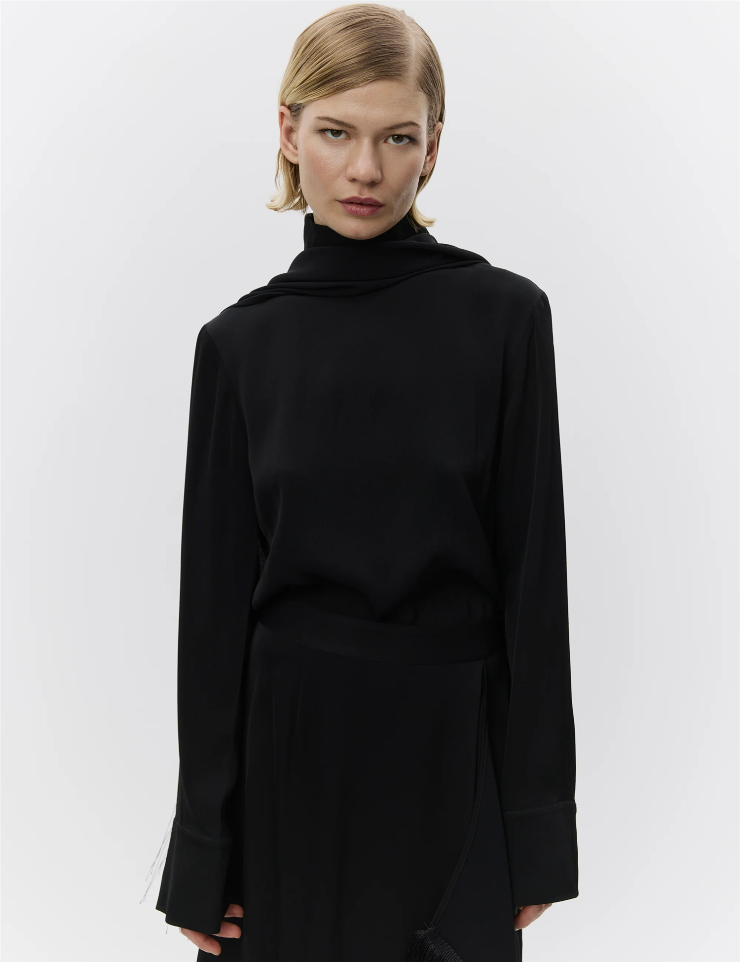 Rios - Matte Crepe Bluser