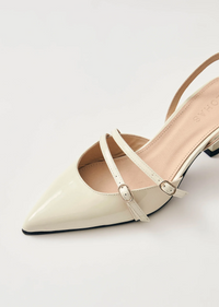 Joelle Onix Cream Leather Pumps Sko