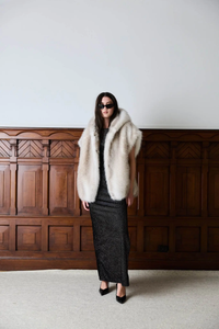 Posh Faux Fur Vest Cream Yttertøy